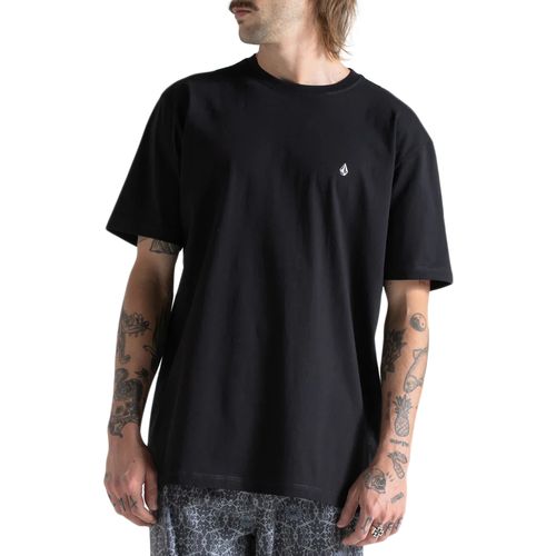 Camiseta Masculina Volcom Stone Blanks PRETO-VLTS010570- -1-